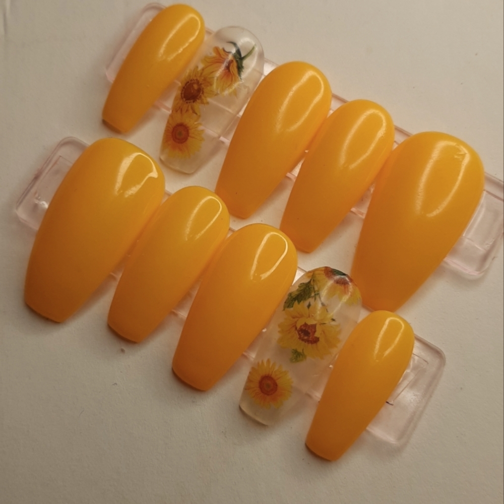 🌻 SUNFLOWER 🌻 press on nails